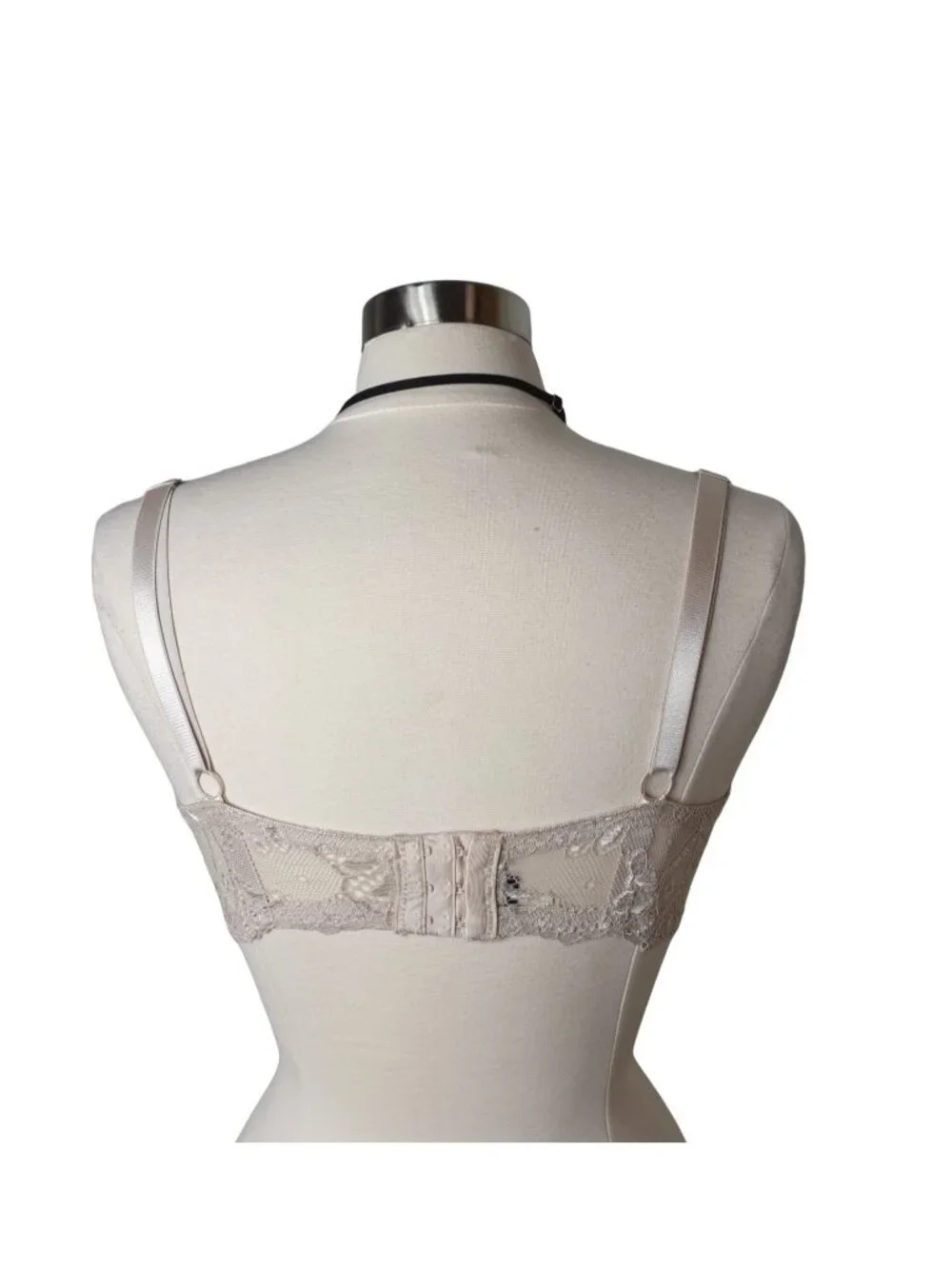 Rene Rofe Bra 38DD Beige Lace Underwire Lightly Padded Full Coverage Elegant 38E - Picture 3 of 7